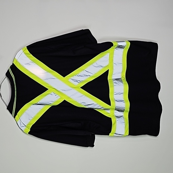 Pioneer XL black class 1 storm master fluorescent short sleeve shirt - Picture 5 of 7